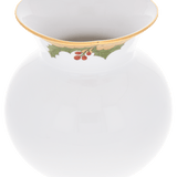 Vase Stechpalme mit Goldrand, H 13,5 cm | Meissen Wellenspiel Pur