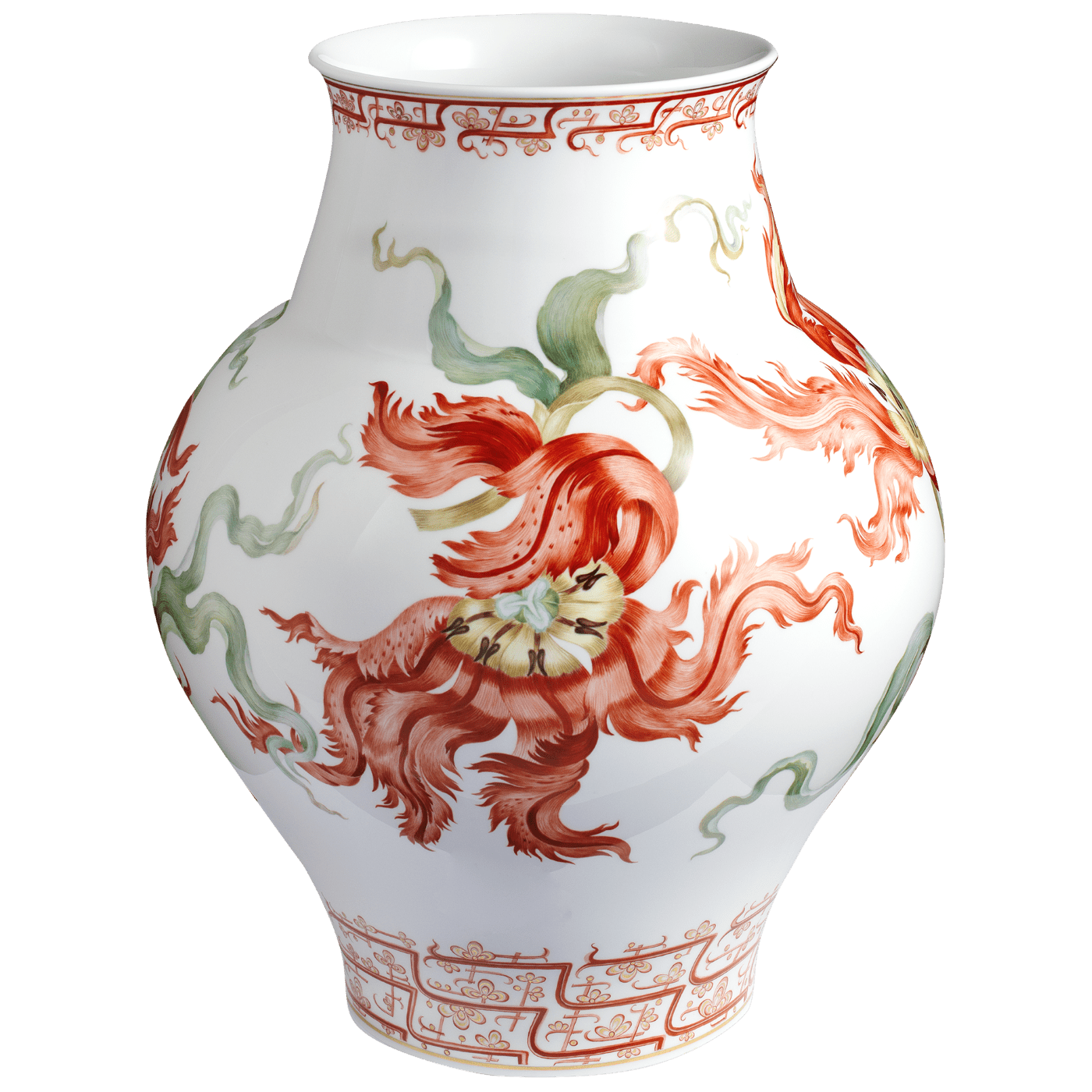 Vase Stilisierte Papageitulpen, Porzellan, H 44 cm | Meissen Exklusiv - Kollektion 601880 - 50443 - Meissen Weimar