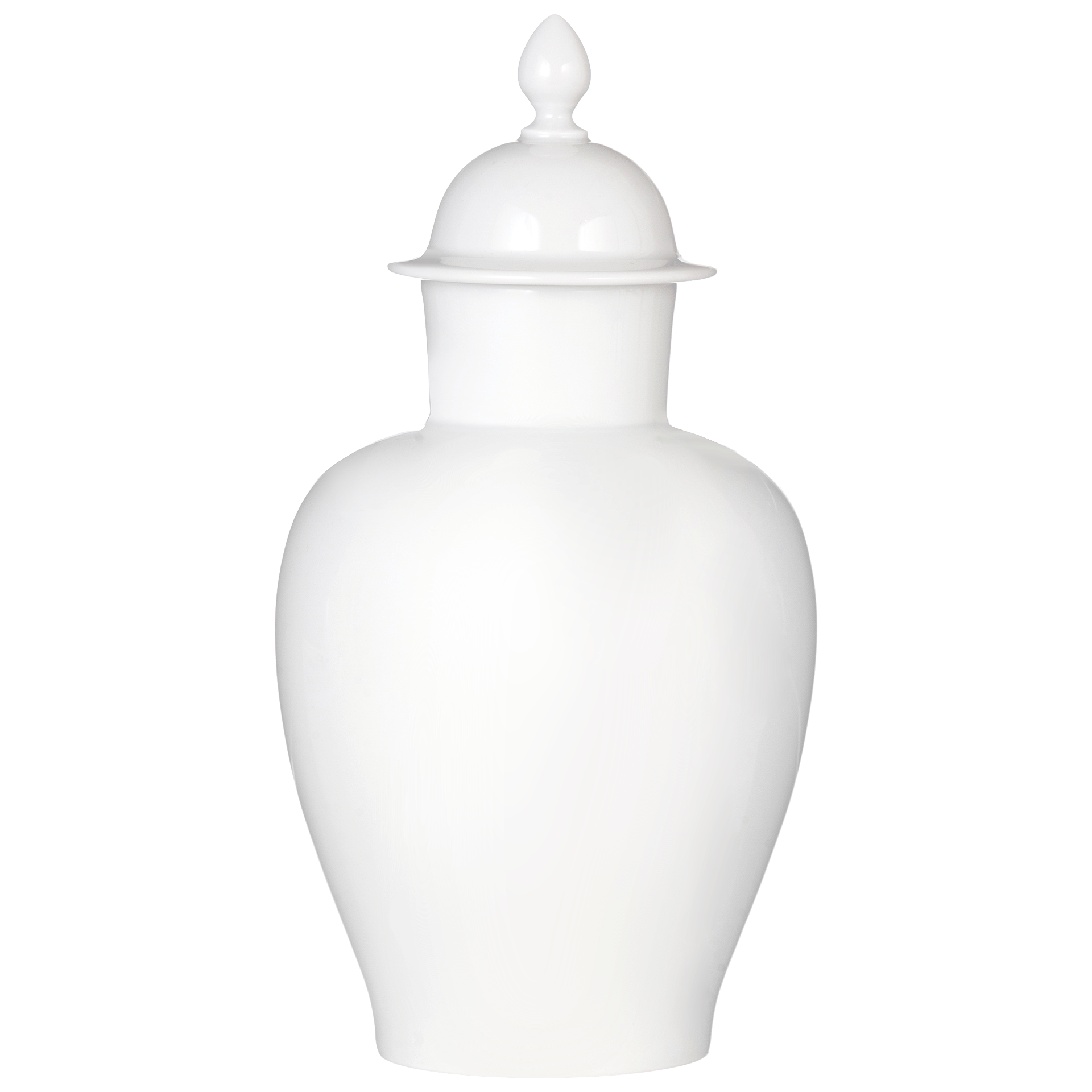 Vase Tulpe sepia, Weiß mit brauner Blumenmalerei, H 23 cm | Meissen Vasen Kollektion 20a174 - 51081 - Meissen Weimar