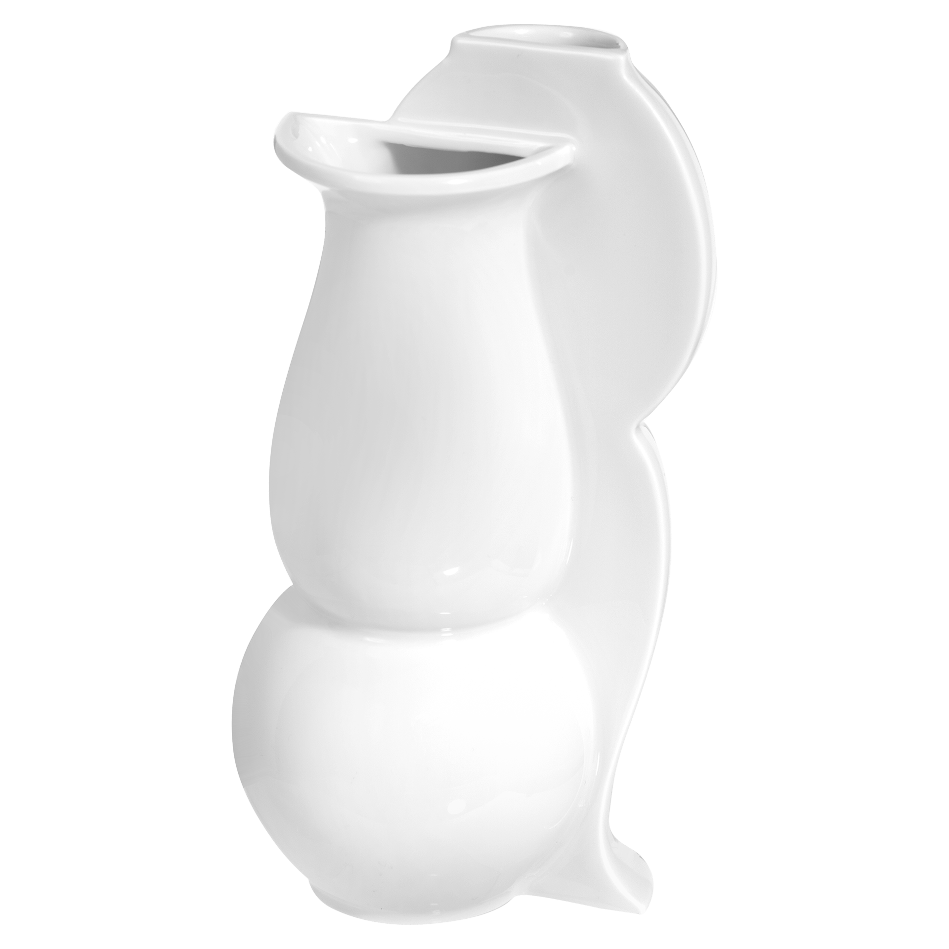 Vase "Two Sides", mittelgroß, H 19 cm, weiß | Meissen Vasen Kollektion 000001 - 50465 - Meissen Weimar