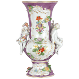 Vase, Violett-weiß, H 45 cm | Meissen Vasen Kollektion