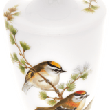 Vase, Vogelmalerei Drei Goldhähnchen auf Lärchenzweig, H 11 cm | Meissen Cosmopolitan
