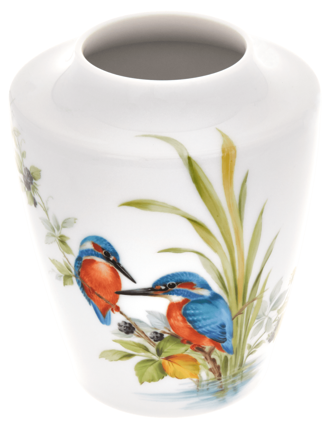 Vase, Vogelmalerei Eisvögel, H 13,5 cm | Meissen Cosmopolitan 26c034 - 50532 - Meissen Weimar