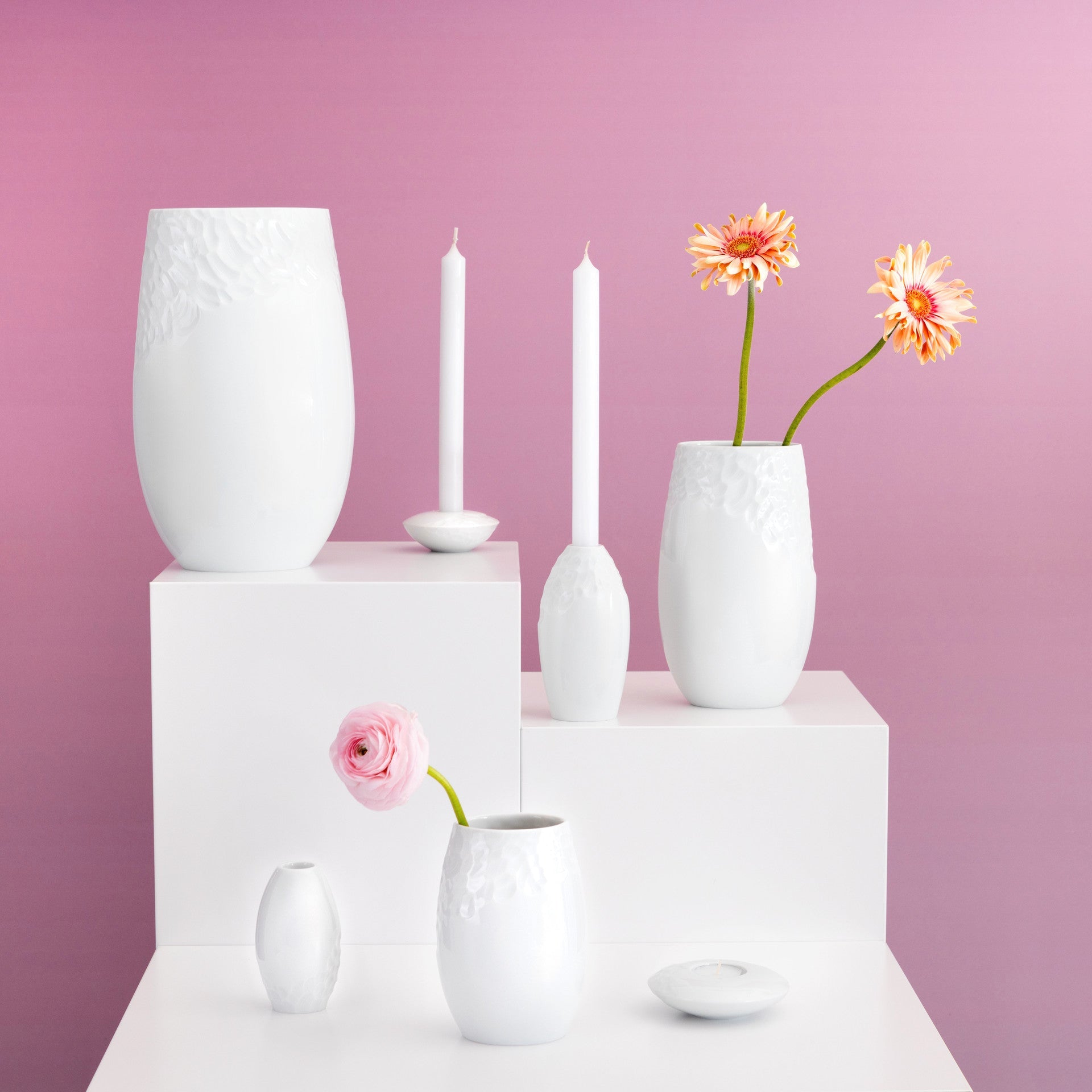 Vase Weiß H 22,5 cm | Meissen Fine Dining 000001-50580 - Meissen Weimar