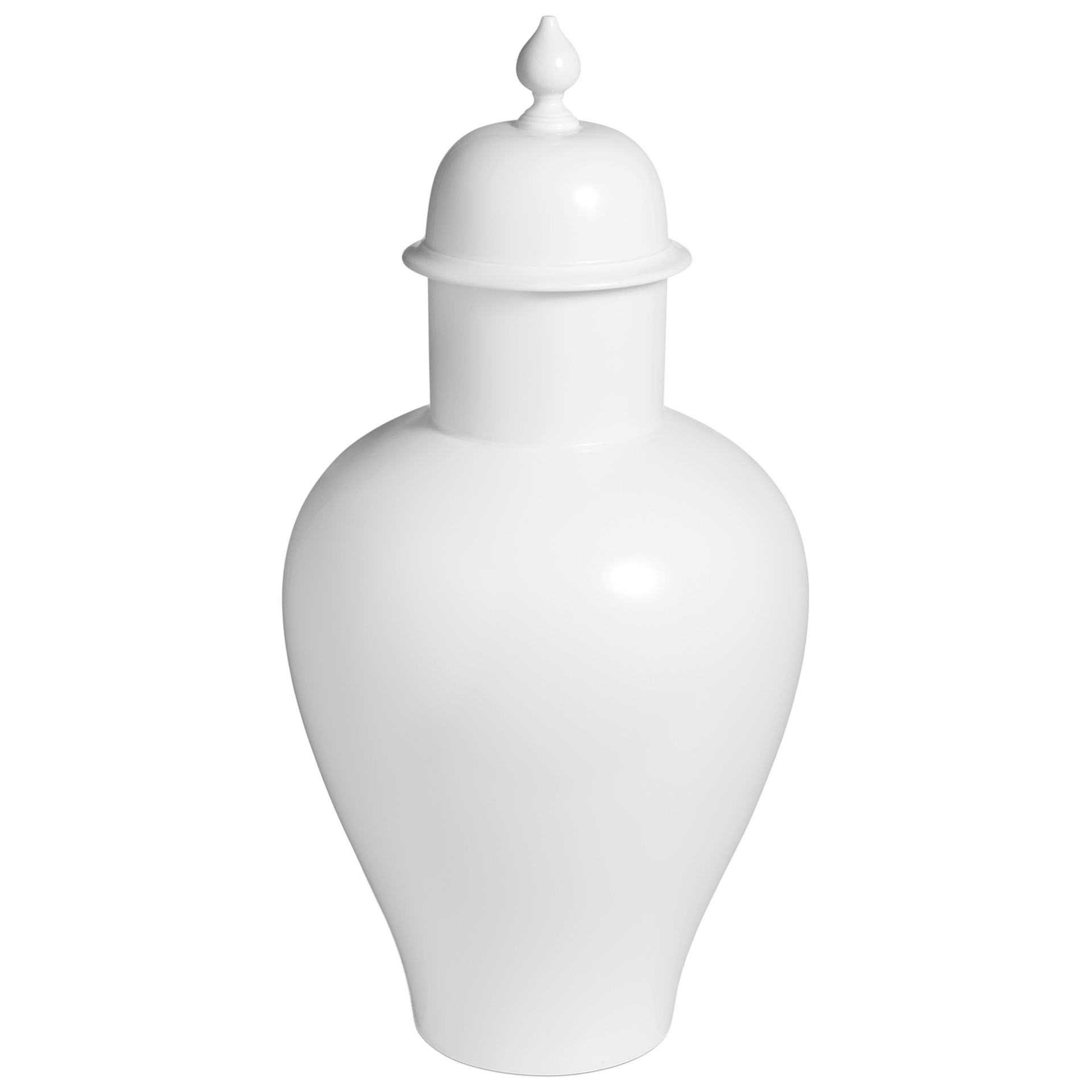 Vase Weiß H 46 cm mit Deckel | Meissen Kollektion Markenzeichen 000001 - 51111 - Meissen Weimar