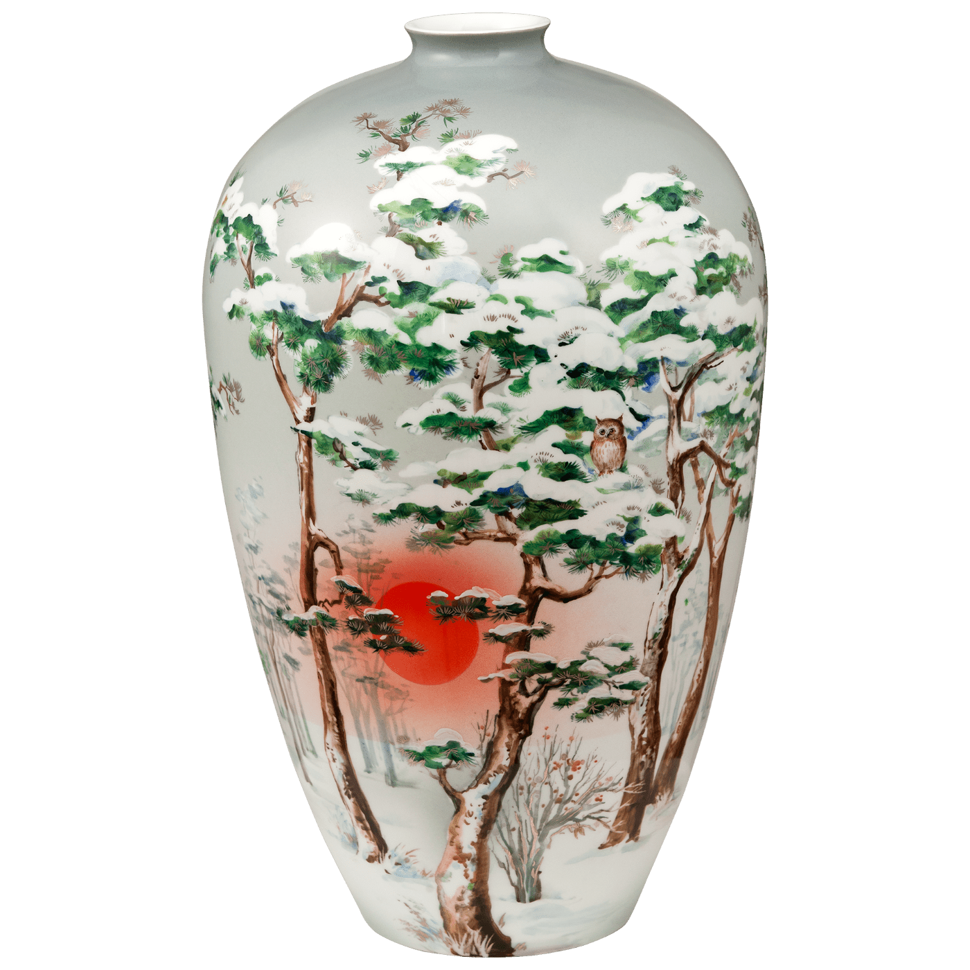 Vase, Winter, H 40 cm | Meissen Limitierte Meisterwerke 933884 - 50489 - Meissen Weimar