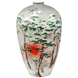 Vase, Winter, H 40 cm | Meissen Limitierte Meisterwerke