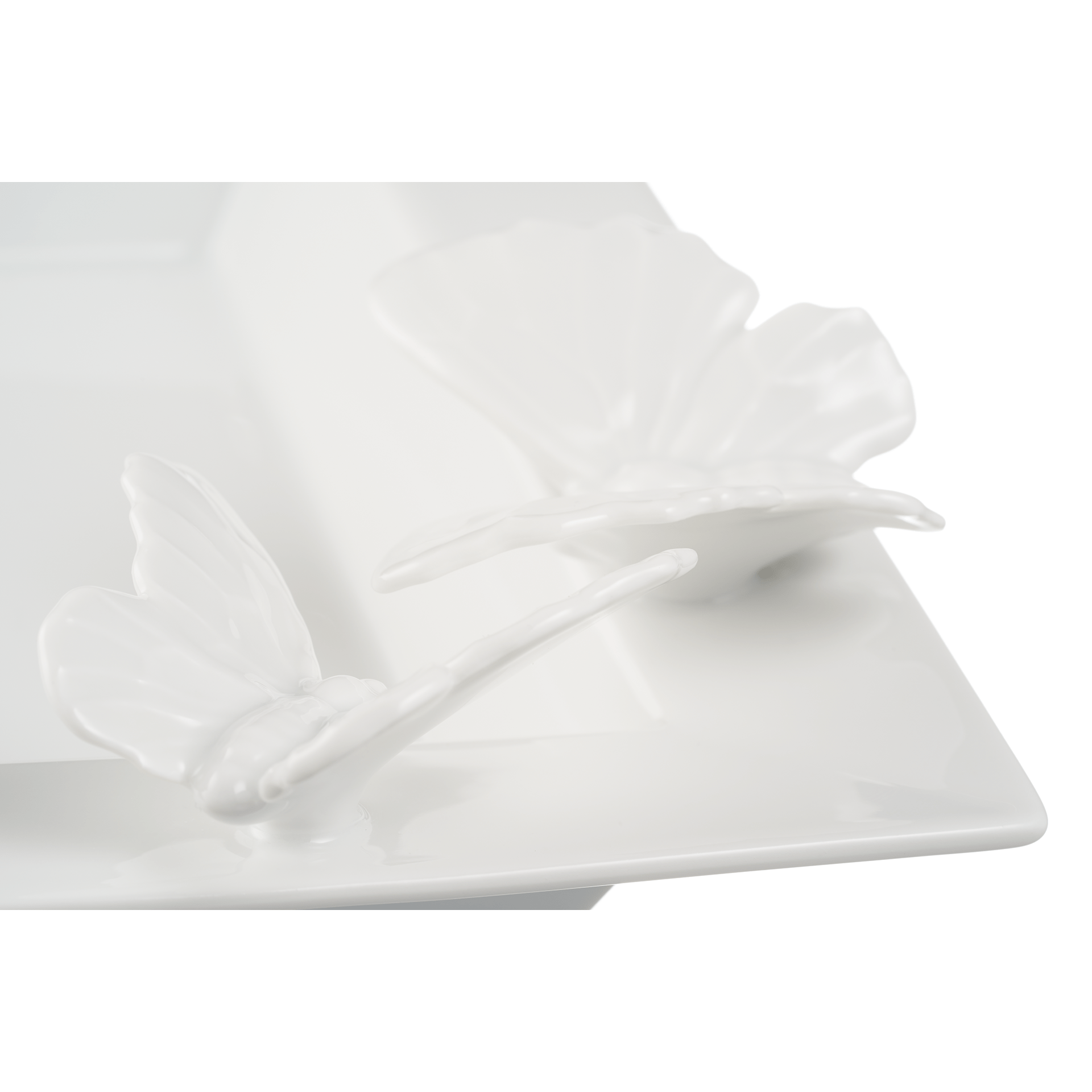 Vide - Poche, groß, Weiß, 21 x 18 cm | Meissen Butterfly Collection 000001 - 53280 - Meissen Weimar