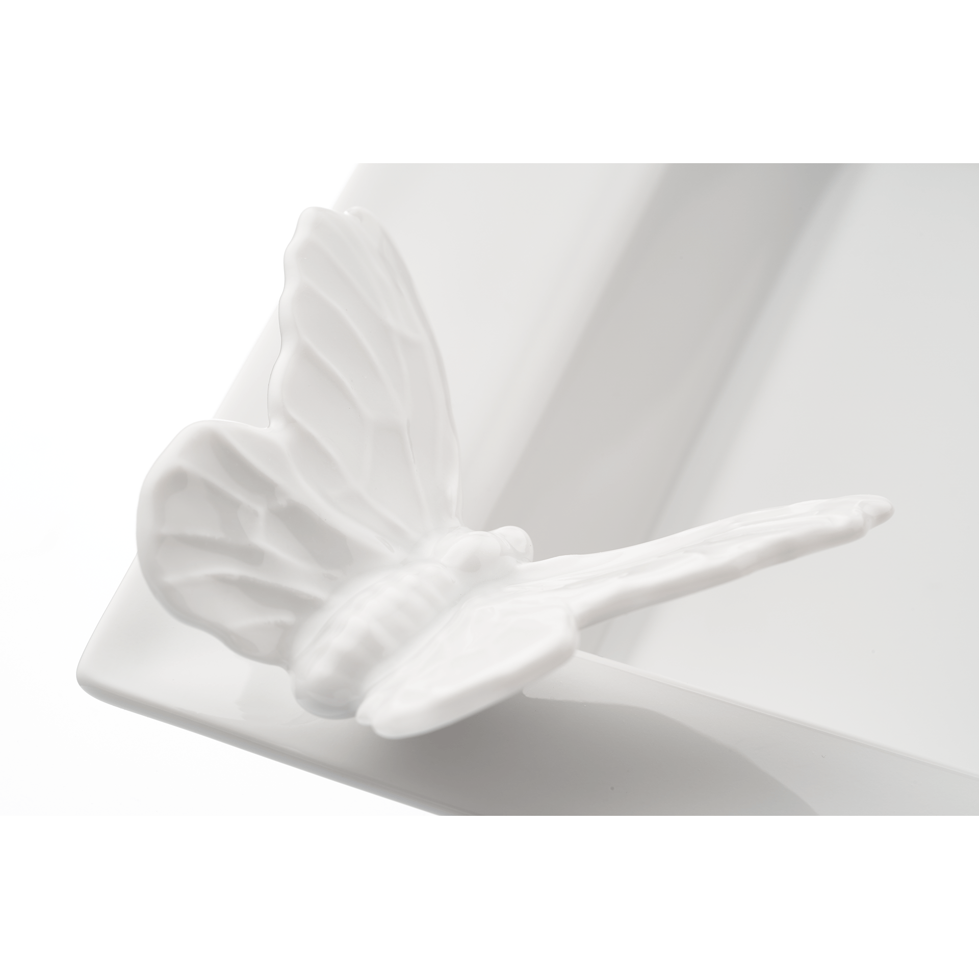 Vide - Poche klein, 16x13,5 cm, weiß | Meissen Butterfly Collection 000001 - 53277 - Meissen Weimar