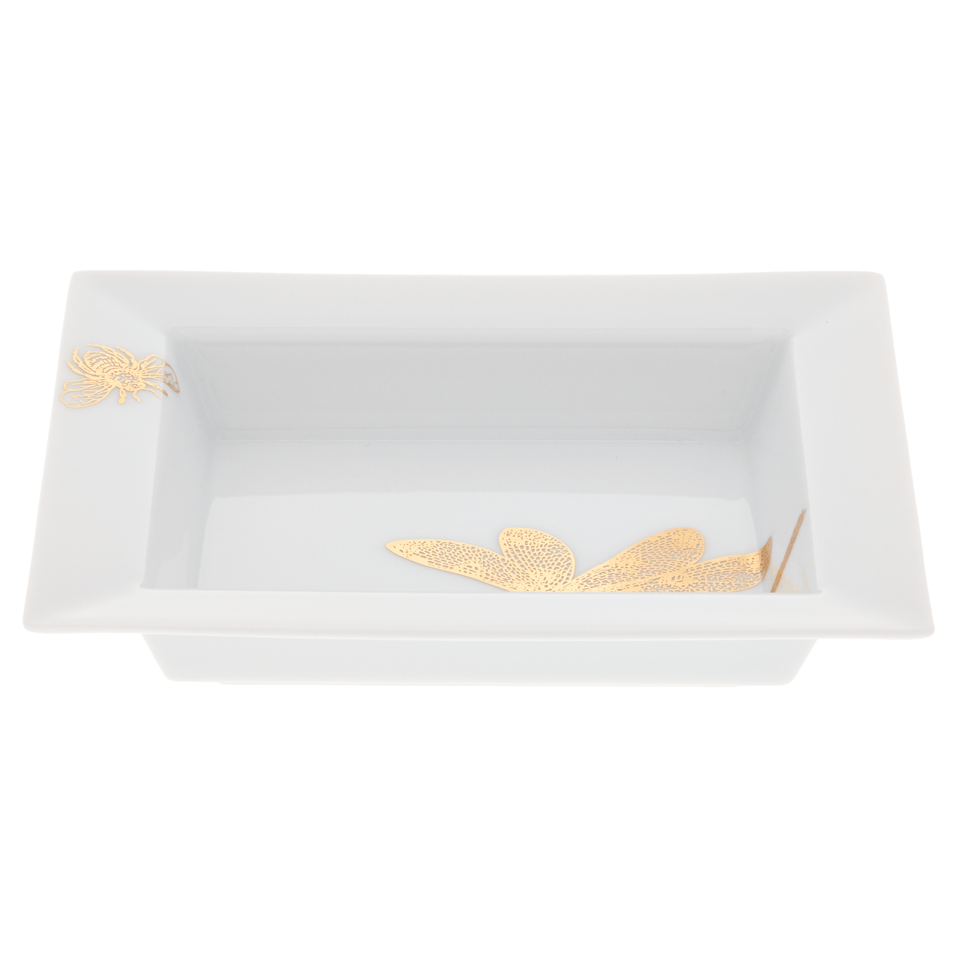 Vide - Poche, Meissen - Schale klein, Goldschmetterling,12,3 x 10 cm | Meissen Kollektion Flying Wonders 79A369 - 53268 - Meissen Weimar