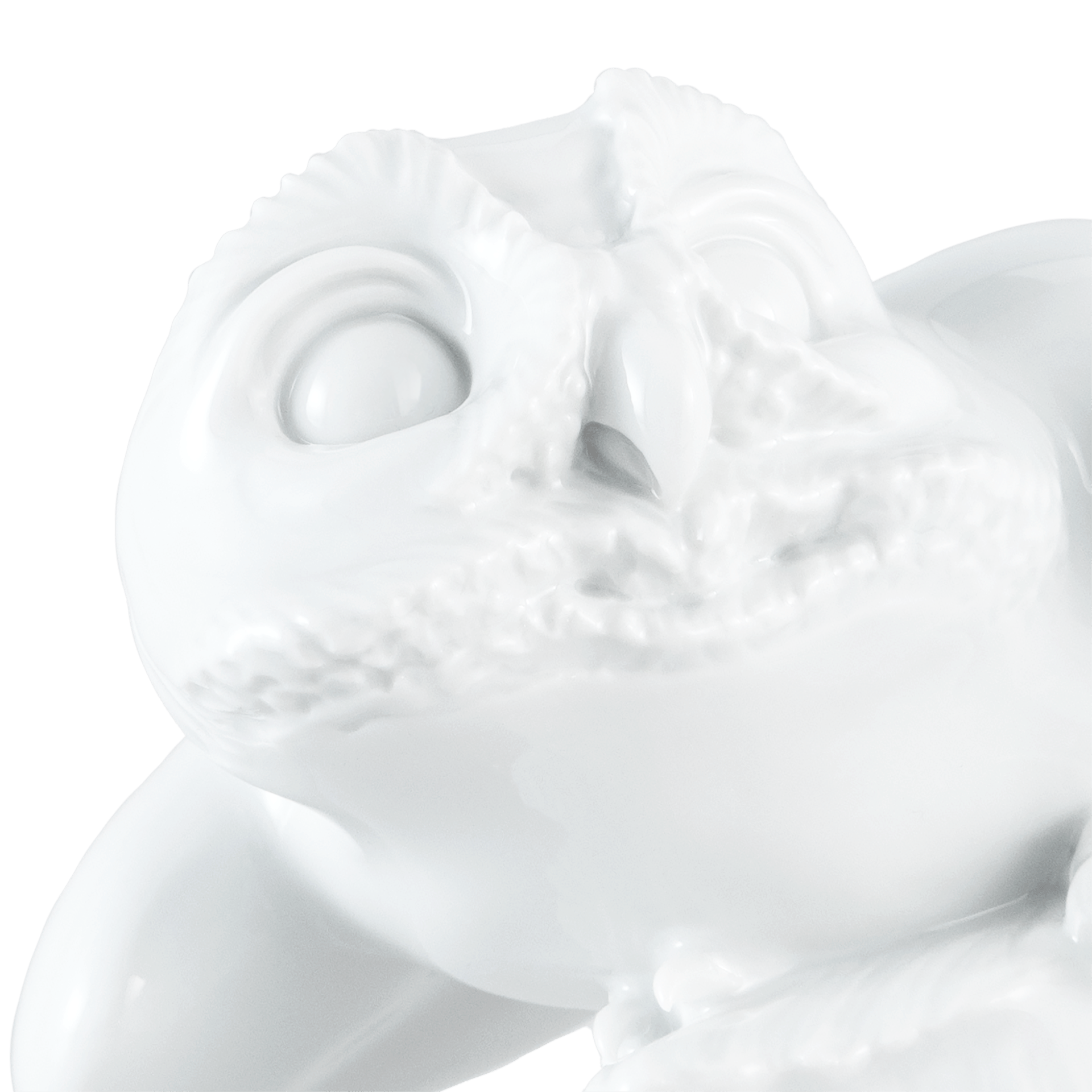 Vogel Eule, Weiß, H 8 cm | Meissen Porzellan 000001 - 77249 - Meissen Weimar
