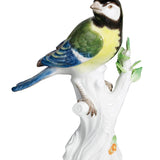 Vogel 'Kohlmeise', Bunt staffiert, H 14 cm | Meissen Vintage