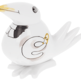 Vogel Spaßvogel Pfarrer, H 6 cm | Meissen Figuren-Edition Spassvogel