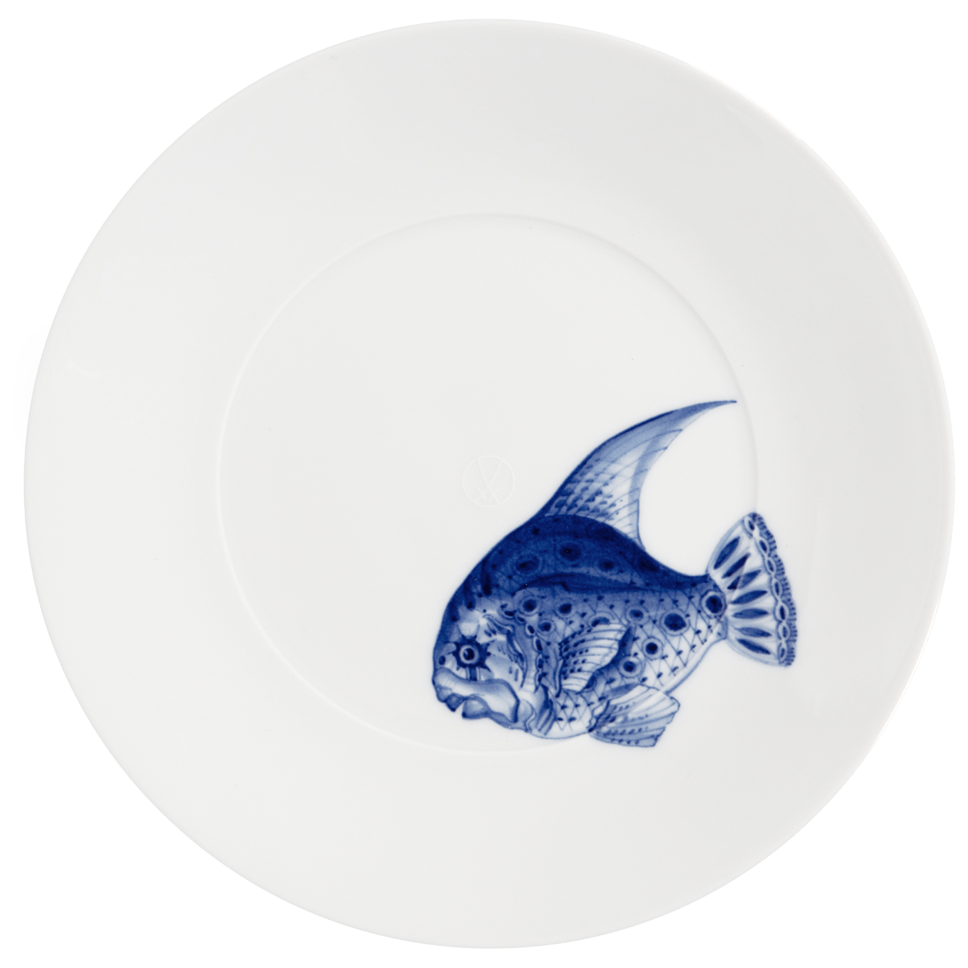 Vorspeise - und Dessertteller, "Blue Treasures", Fisch, Ø 22,5 cm | Meissen Cosmopolitan 82A277 - 37473 - Meissen Weimar