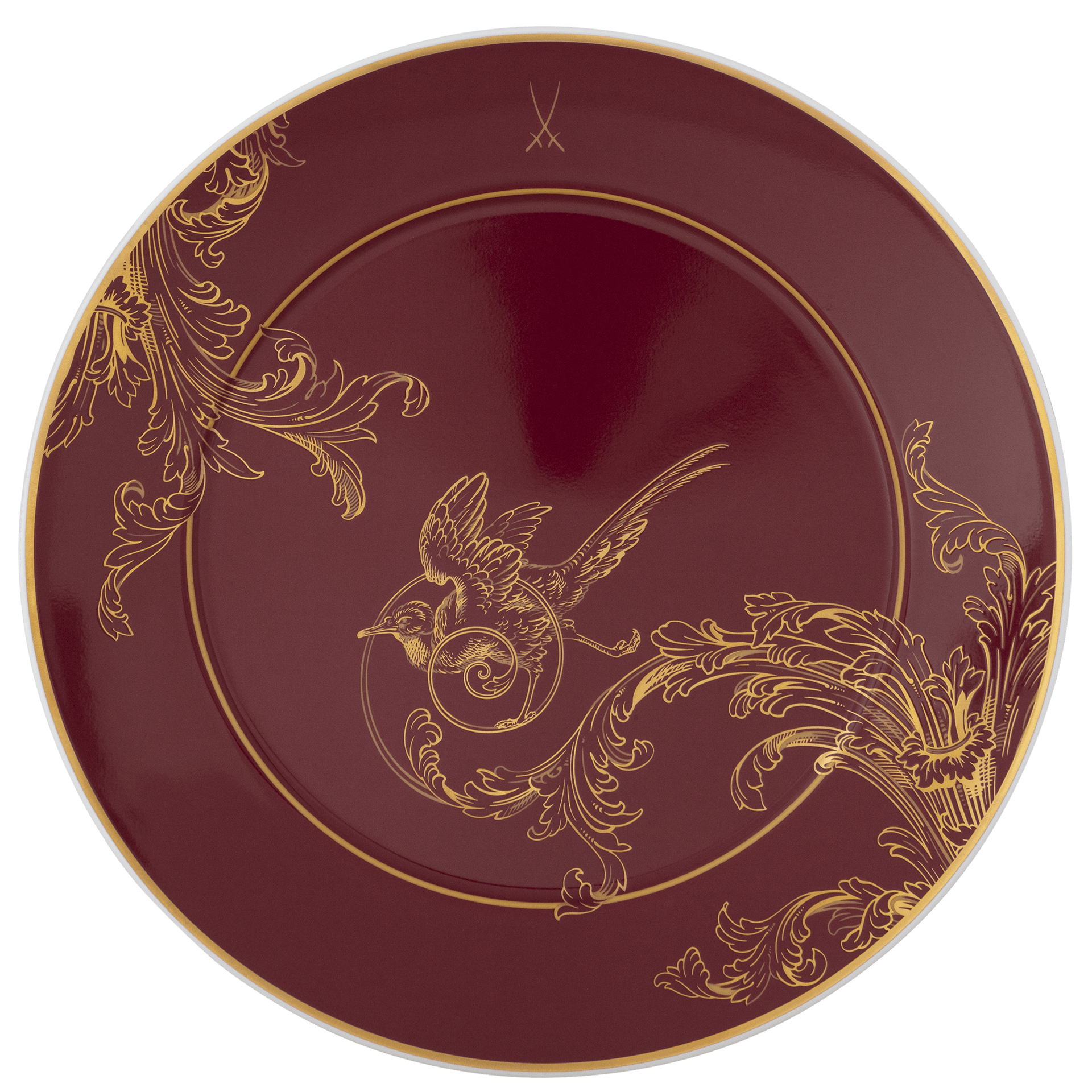 Vorspeise - und Dessertteller, bordeaux, Ø 22 cm | Meissen No. 41 Mystik Maison 79B101-41473 - Meissen Weimar