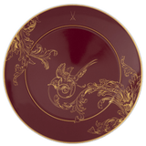 Vorspeise- und Dessertteller, bordeaux, Ø 22 cm | Meissen No. 41 Mystik Maison