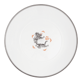 Vorspeise- und Dessertteller, Mingdrachen leicht, schwarz und platin, Ø 22,5 cm | Meissen Cosmopolitan