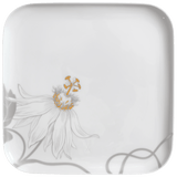 Dessertteller, Passionsblume, 21 x 21 cm | Meissen Nova