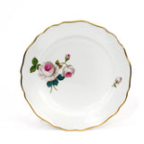 Vorspeise- und Dessertteller, Weiße Rose mit Purpurkern, Goldrand, Ø 18 cm | Meissen Neuer Ausschnitt