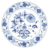 Vorspeise- und Dessertteller, "Zwiebelmuster", kobaltblau, weißer Rand, Ø 22 cm | Meissen No.41 Zwiebelmuster