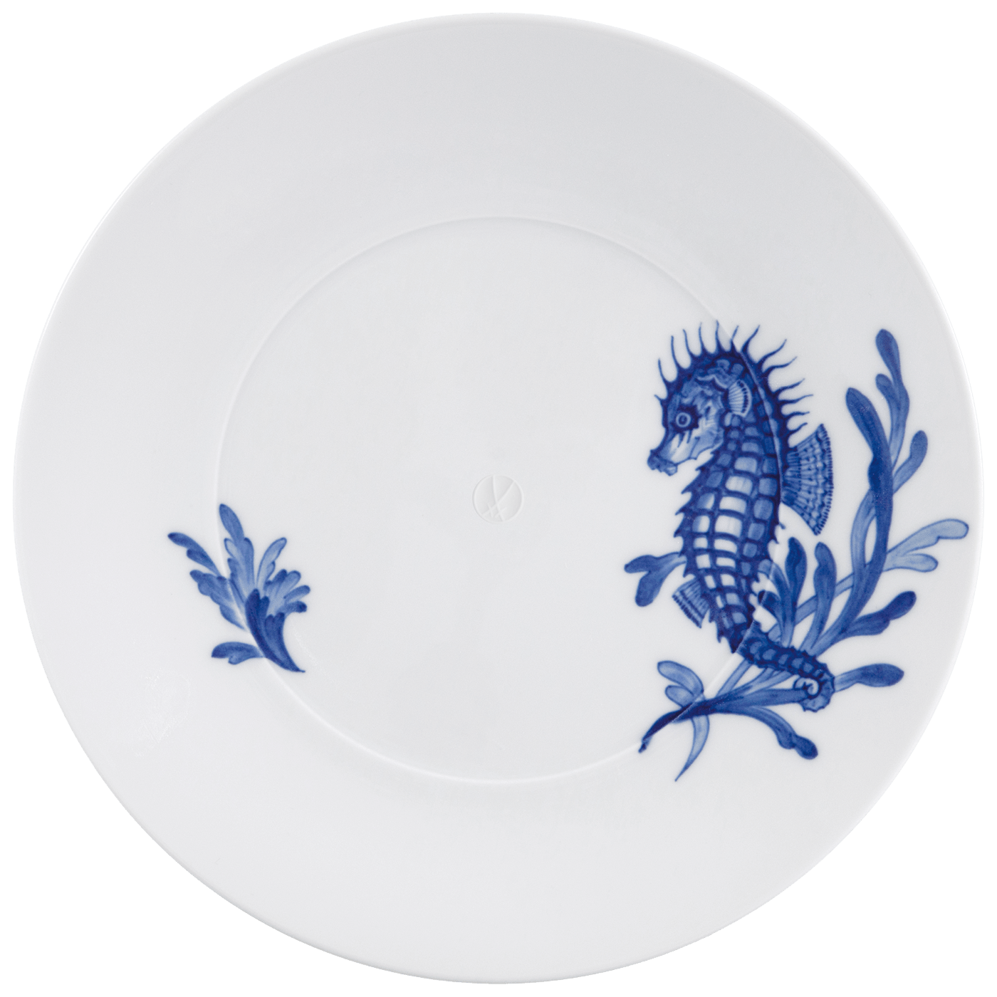 Vorspeise - und Dessertteller,"Blue Treasures", Seepferdchen, Ø 22,5 cm | Meissen Cosmopolitan 82a278 - 37473 - Meissen Weimar