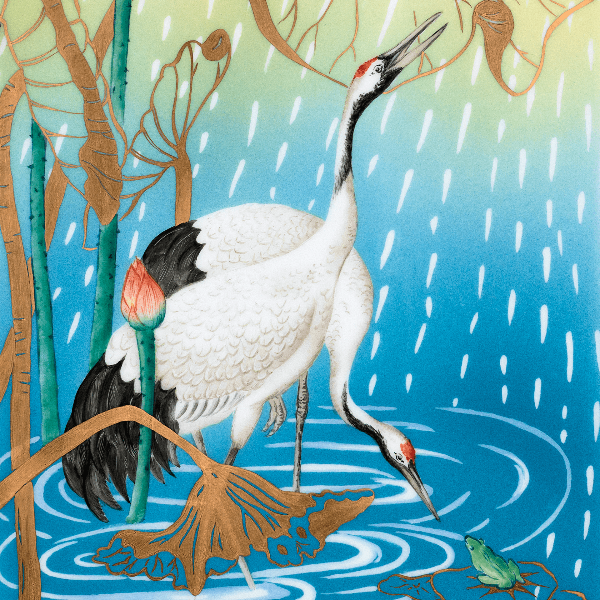 Wandbild 4 Jahreszeiten "Sommer", Lim. 15, 35 x 20 cm | Meissen Limitierte Meisterwerke 936N84-9M246 - Meissen Weimar