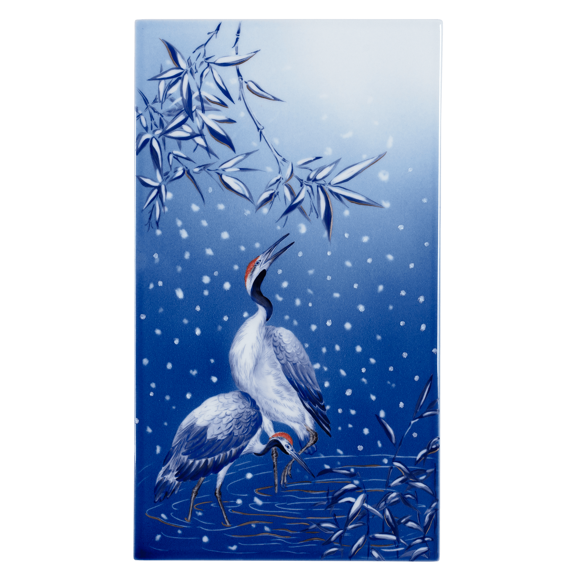 Wandbild 4 Jahreszeiten "Winter", Lim. 15, 35 x 20 cm | Meissen Limitierte Meisterwerke 936P84-9M246 - Meissen Weimar