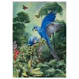 Wandbild Amazonas Blaue Aras, H 75 cm | Meissen Exklusiv-Kollektion