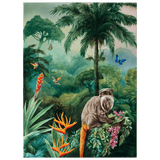 Wandbild Amazonas Kaiserschnurrbarttamarin Äffchen, Porzellan, H 75 cm | Meissen Exklusiv-Kollektion