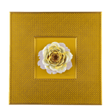 Wandbild Gelbe Rose, 23 x 23 cm | Meissen Unikate