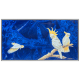 Wandbild Gelbwangenkakadu Porzellan H 34 cm | Meissen Wandbilder-Edition