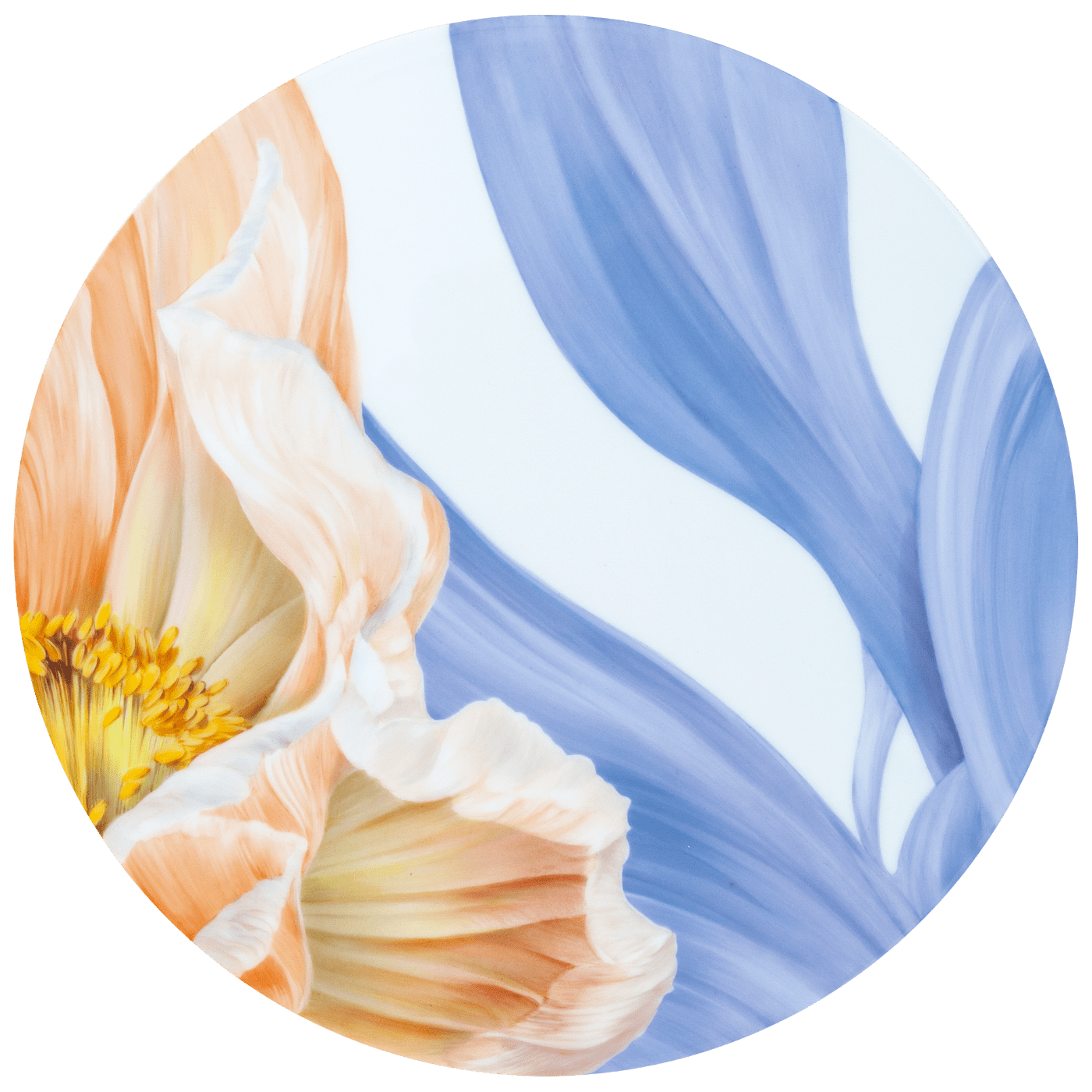Wandbild, Giant Bloom, Ø 30 cm | Meissen Limitierte Meisterwerke 932o84 - 9ma60 - Meissen Weimar