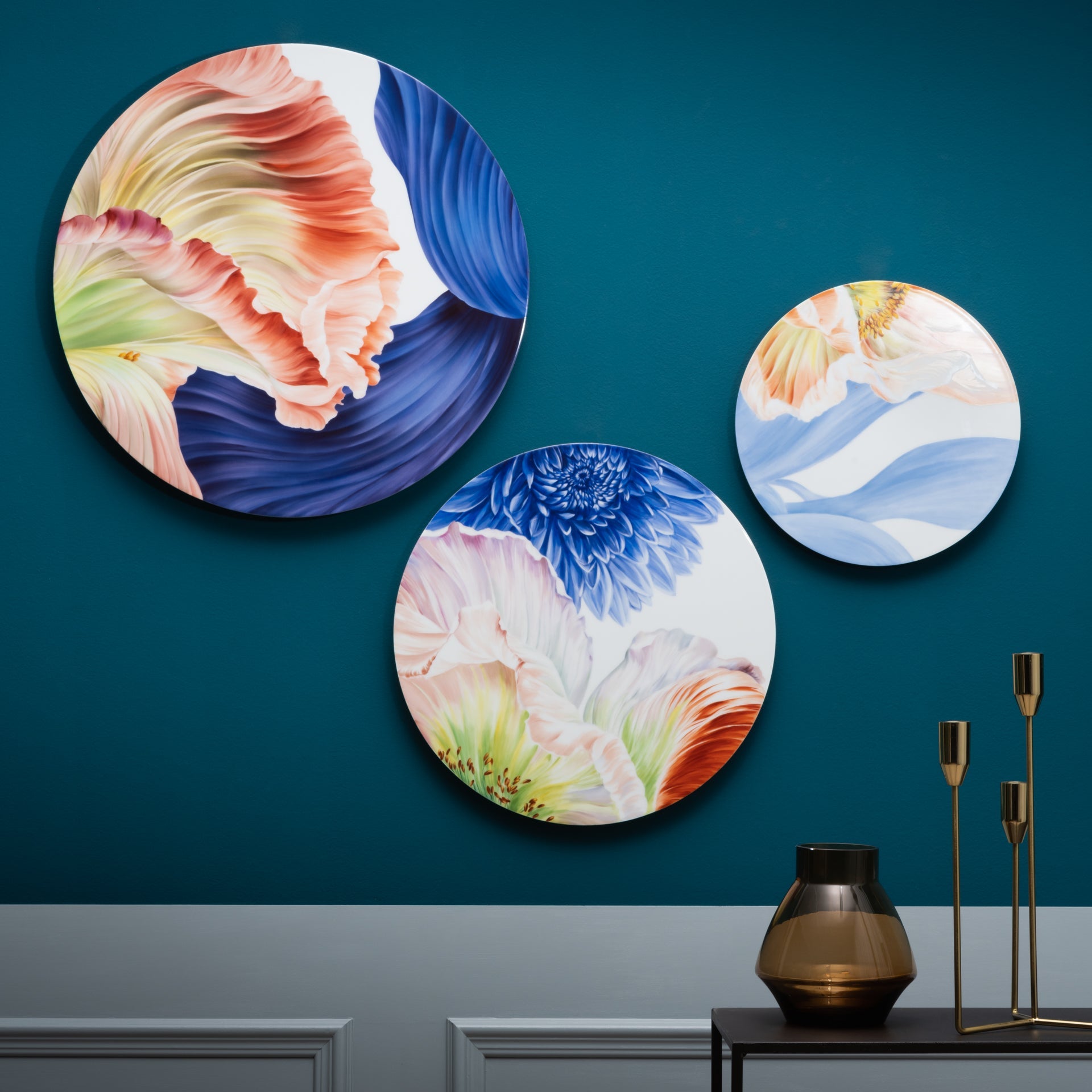 Wandbild, Giant Bloom, Ø 30 cm | Meissen Limitierte Meisterwerke 932o84 - 9ma60 - Meissen Weimar