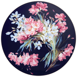 Wandbild Oleander, Ø 50 cm, limitiert | Meissen Limitierte Meisterwerke