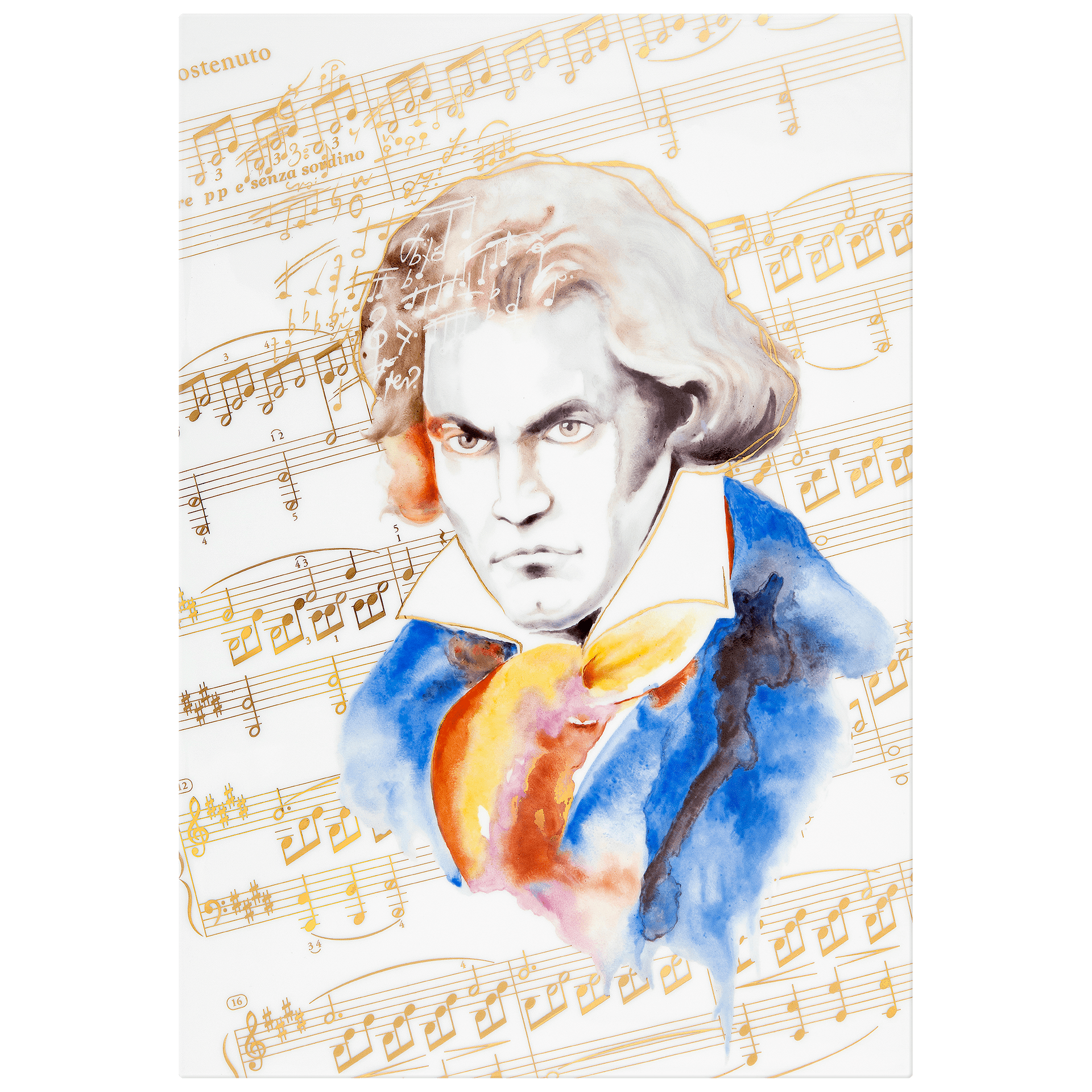 Wandbild Porzellan Beethoven Limited Edition 43 x 30 cm | Meissen Limited Edition 935274 - 9m231 - Meissen Weimar