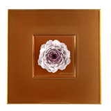 Wandbild Purpur Rosenblüte, Porzellan, 23 x 23 cm | Meissen Wandbilder-Edition