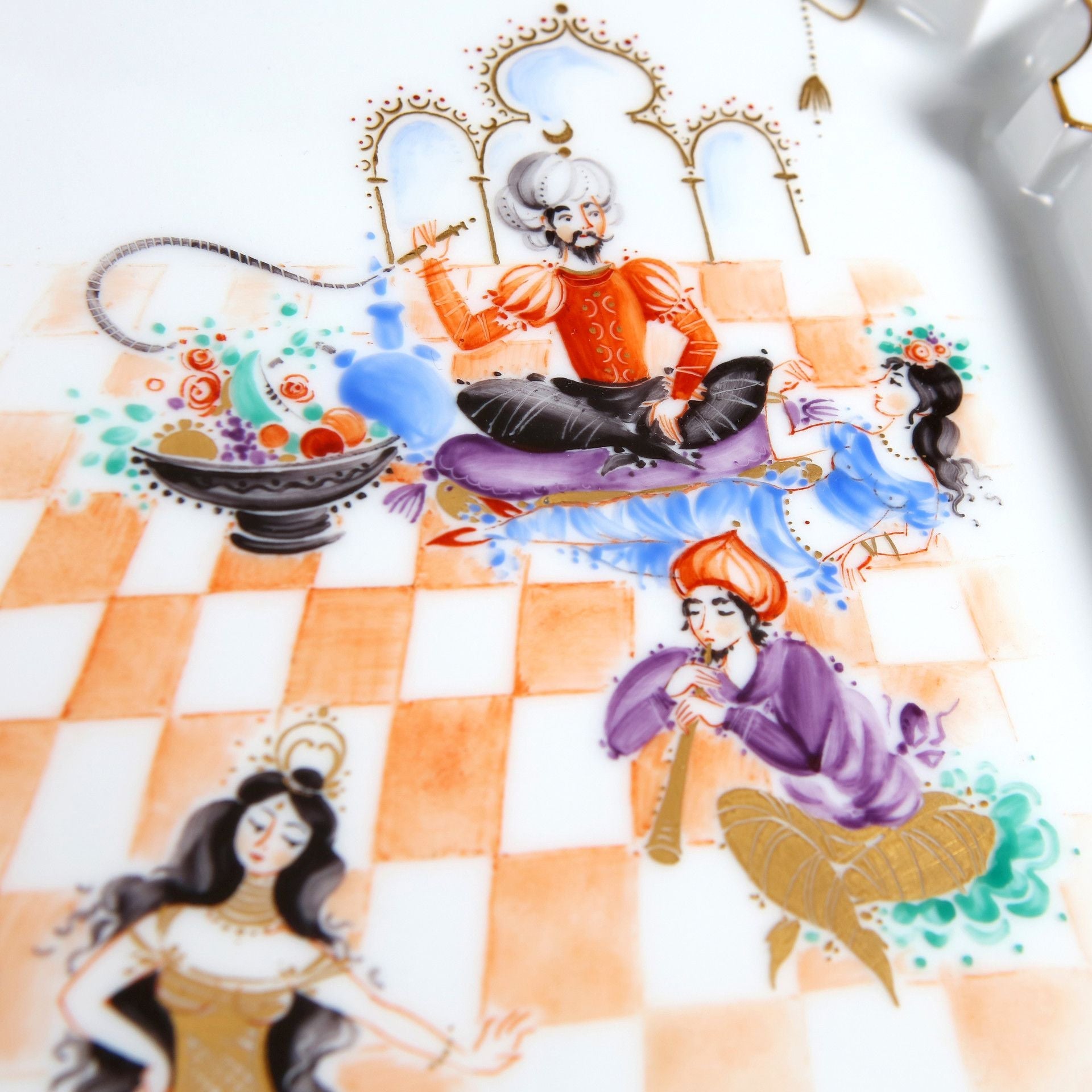 Wandbild Szenen aus 1001 Nacht, Porzellan, H 34 cm | Meissen Wandbilder - Edition 680774 - 53n64 - Meissen Weimar