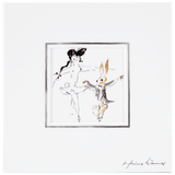 Wandbild, Tänzerin mit Hase, 23 cm | Meissen Atelier-Edition