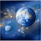 Wandbild "Unsere Erde", Lim. 50, 40 x 40 cm | Meissen Limitierte Meisterwerke