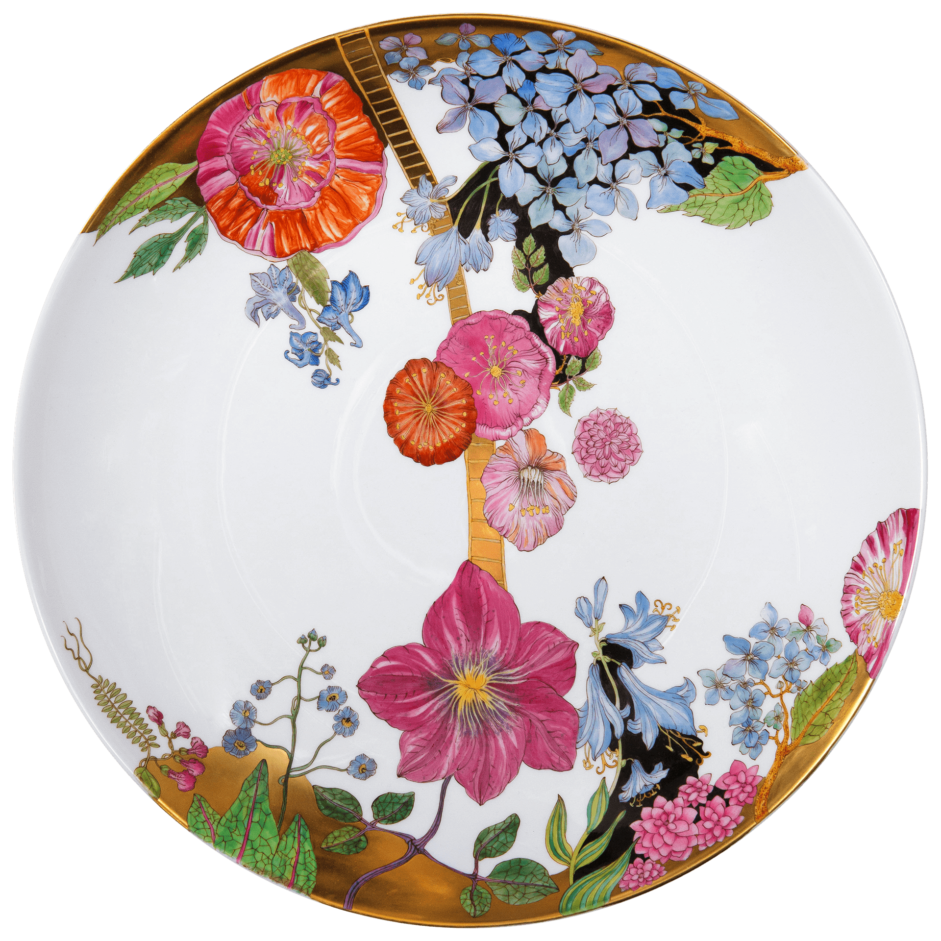 Wandschale Blumenjahresleiter, limitiert, Ø 34 cm | Meissen Limitierte Meisterwerke 65c060 - 54m42 - Meissen Weimar