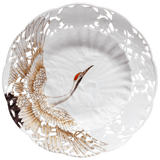 Wandschale Kranich limitiert, Ø 25,5 cm | Meissen Wandschalen-Edition