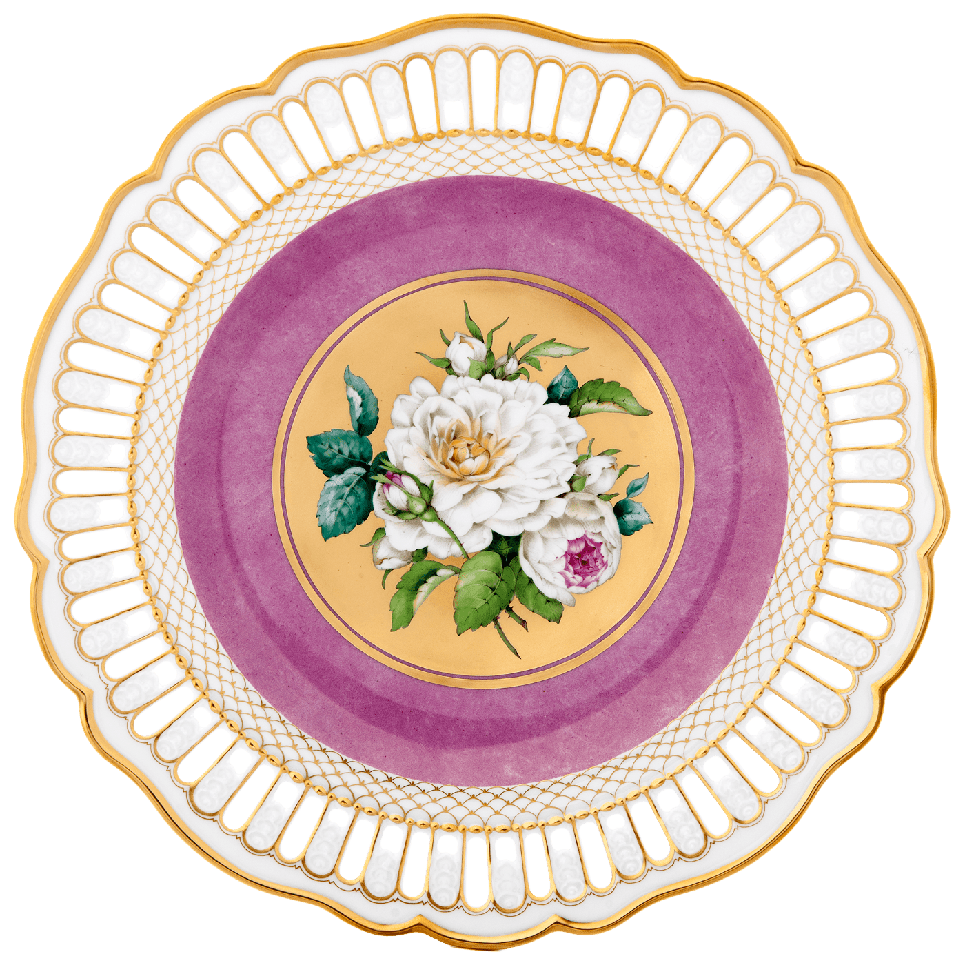 Wandschale Rosemmalerei, Ø 26 cm | Meissen Limitierte Meisterwerke 138384 - 54m73 - Meissen Weimar
