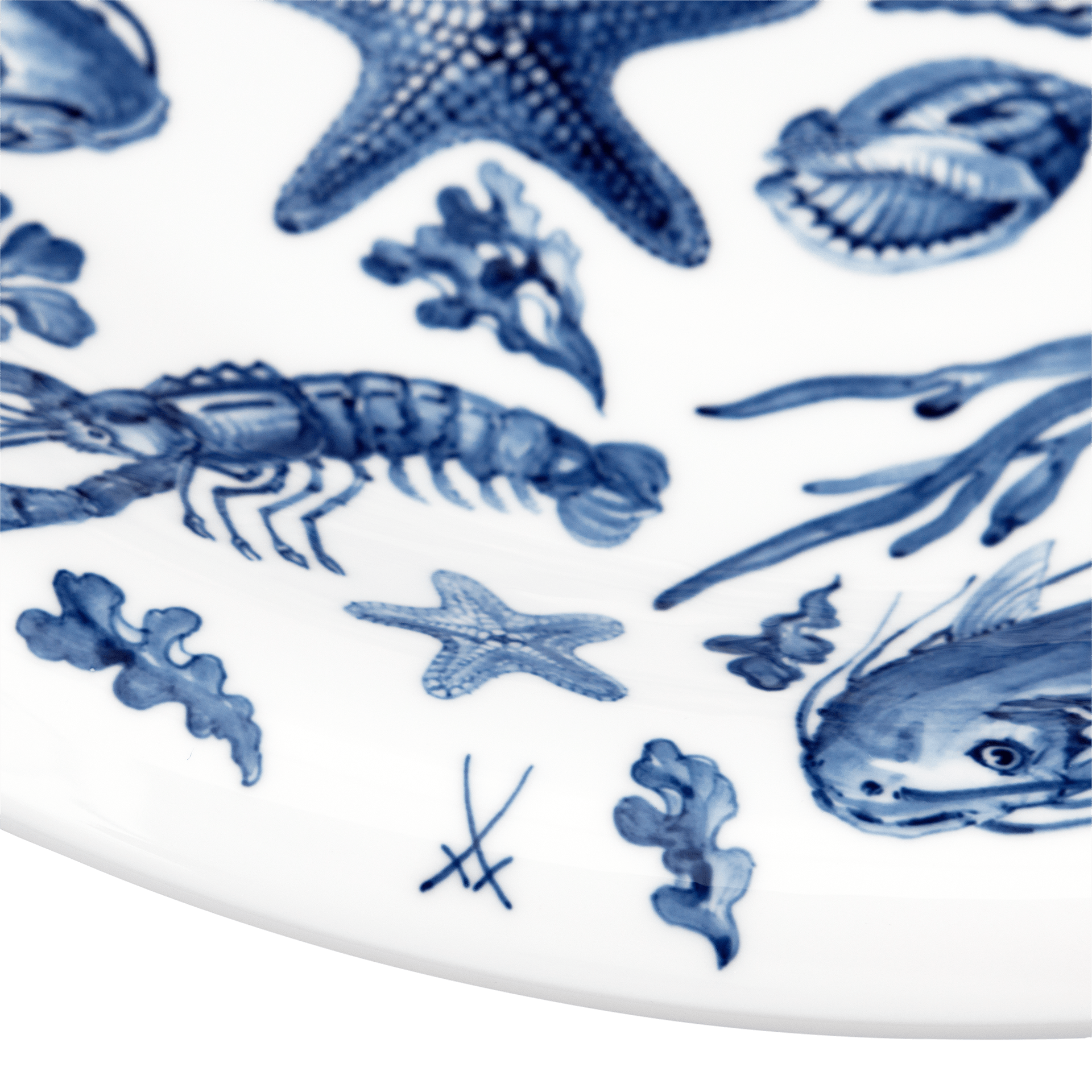 Wandschale "Unterwasserwelt", Lim. 25, Ø 49 cm | Meissen Limitierte Meisterwerke 817084-54M40 - Meissen Weimar