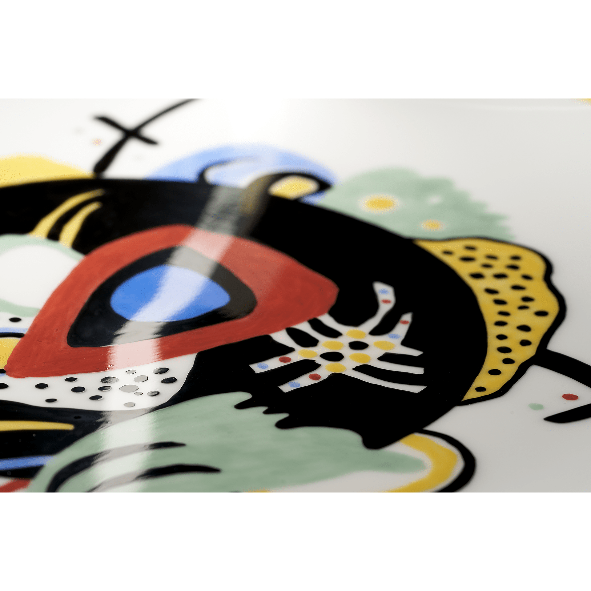 Wandteller, "Abstrakte Formelemente", Motiv 3, Ø 27 cm | Meissen X Wassily Kandinsky 71A165 - 54M49 - Meissen Weimar