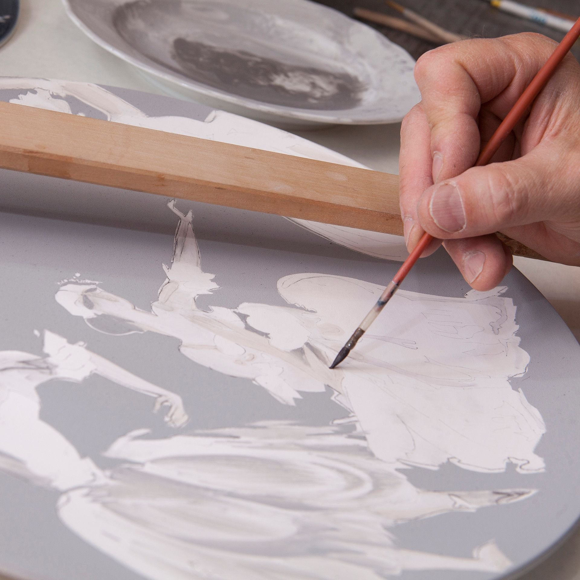 Wandteller Ballettstudie I, Ø 31 cm, limitiert | Meissen Limited Edition 935574 - 10m05 - Meissen Weimar