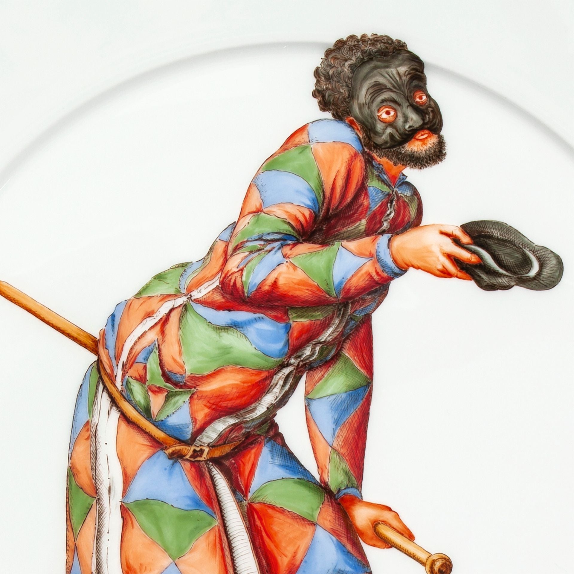 Wandteller, Italienische Komödie, Ø 33 cm | Meissen No. 41 Mystik Maison 28a674 - 41m02 - Meissen Weimar