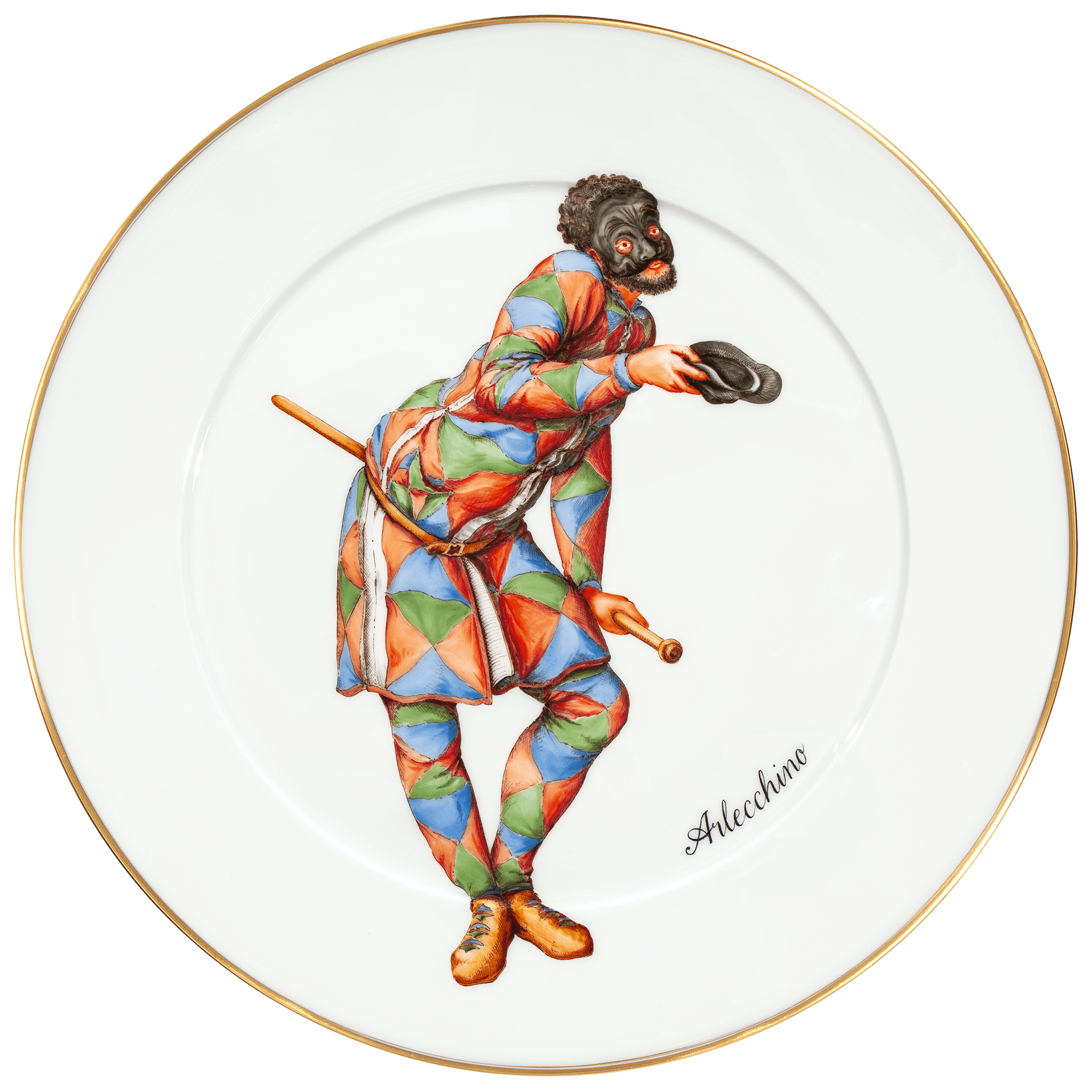 Wandteller, Italienische Komödie, Ø 33 cm | Meissen No. 41 Mystik Maison 28a674 - 41m02 - Meissen Weimar