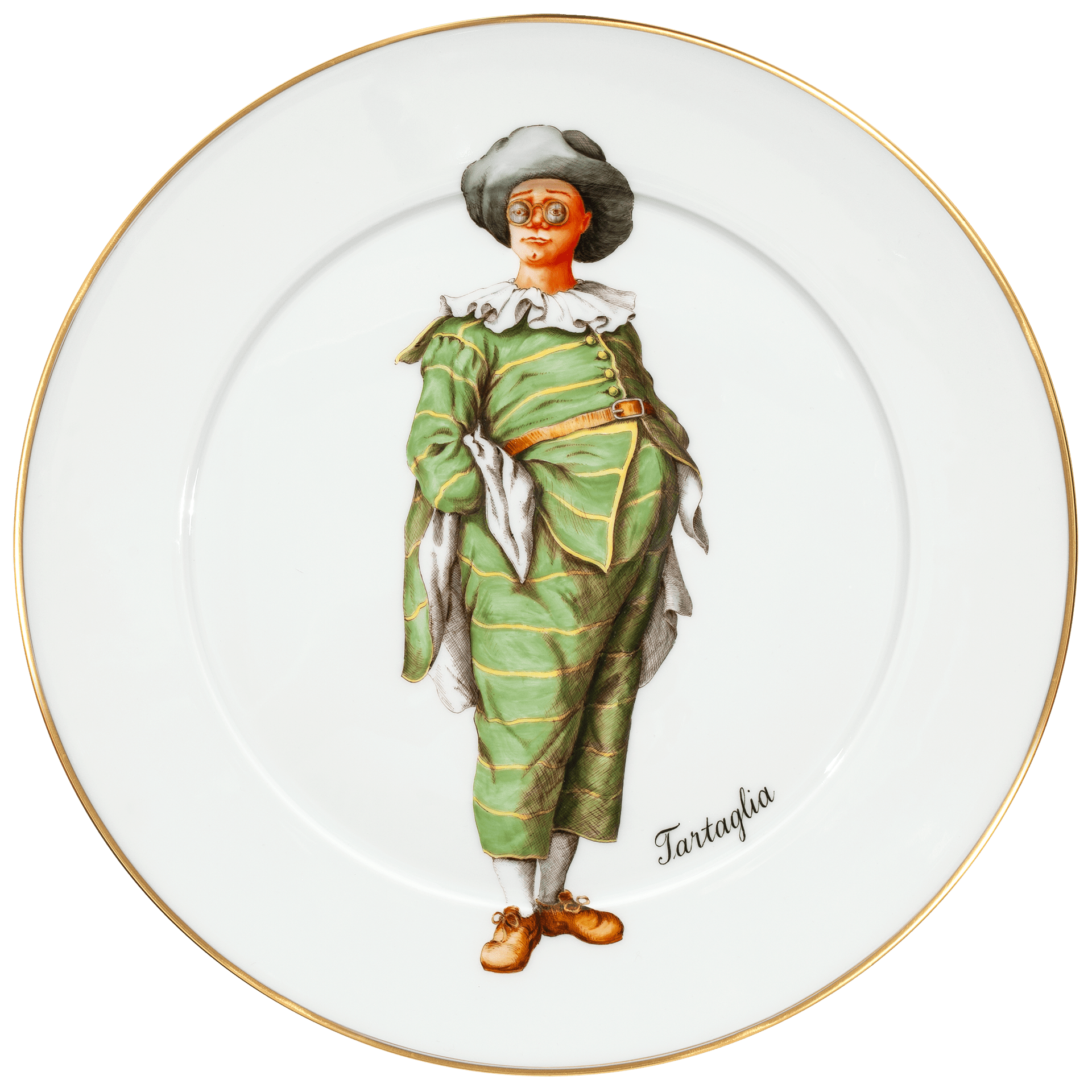Wandteller, Italienische Komödie Tartaglia, Ø 33 cm, limitiert | Meissen No.41 Casa 28a474 - 41m02 - Meissen Weimar