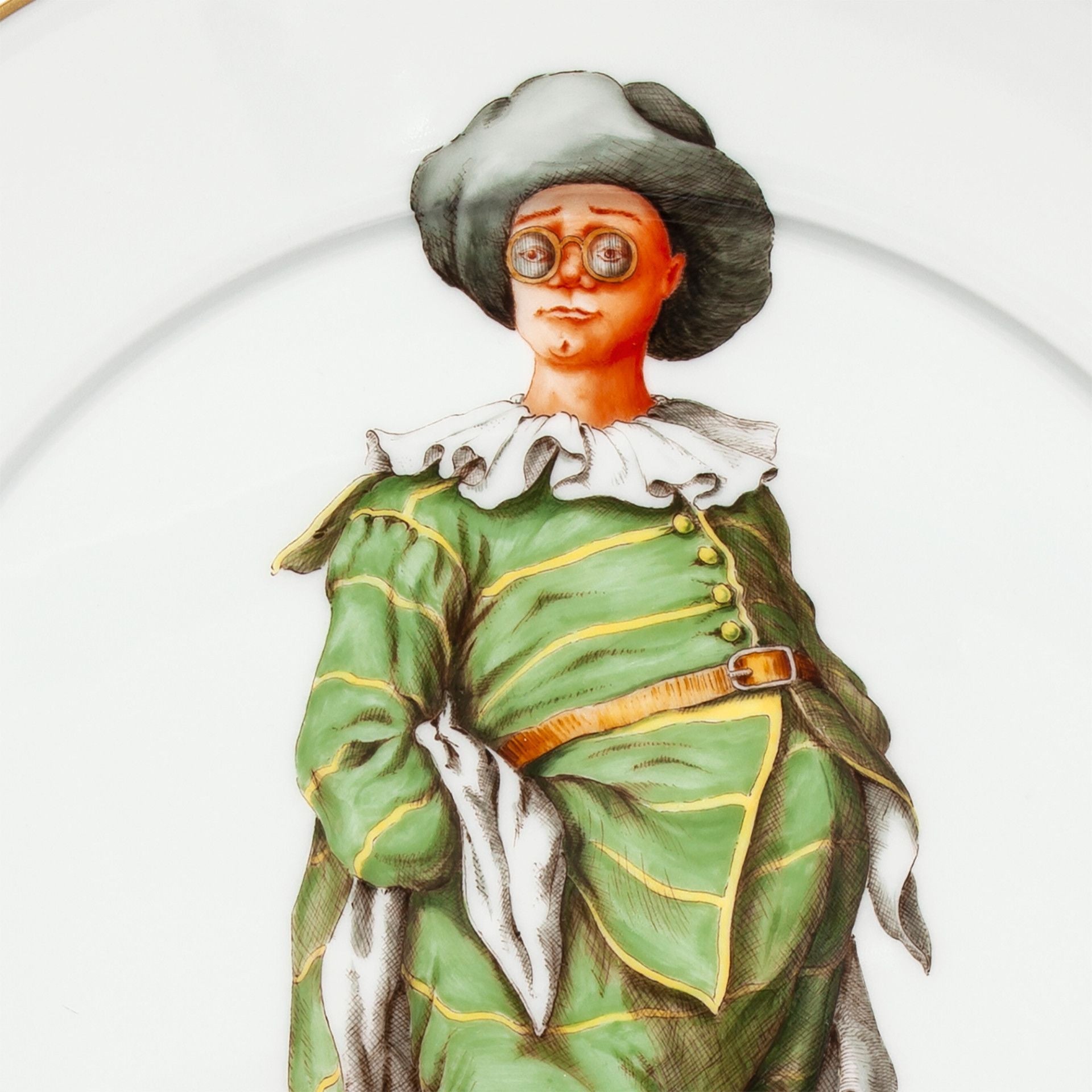 Wandteller, Italienische Komödie Tartaglia, Ø 33 cm, limitiert | Meissen No.41 Casa 28a474 - 41m02 - Meissen Weimar