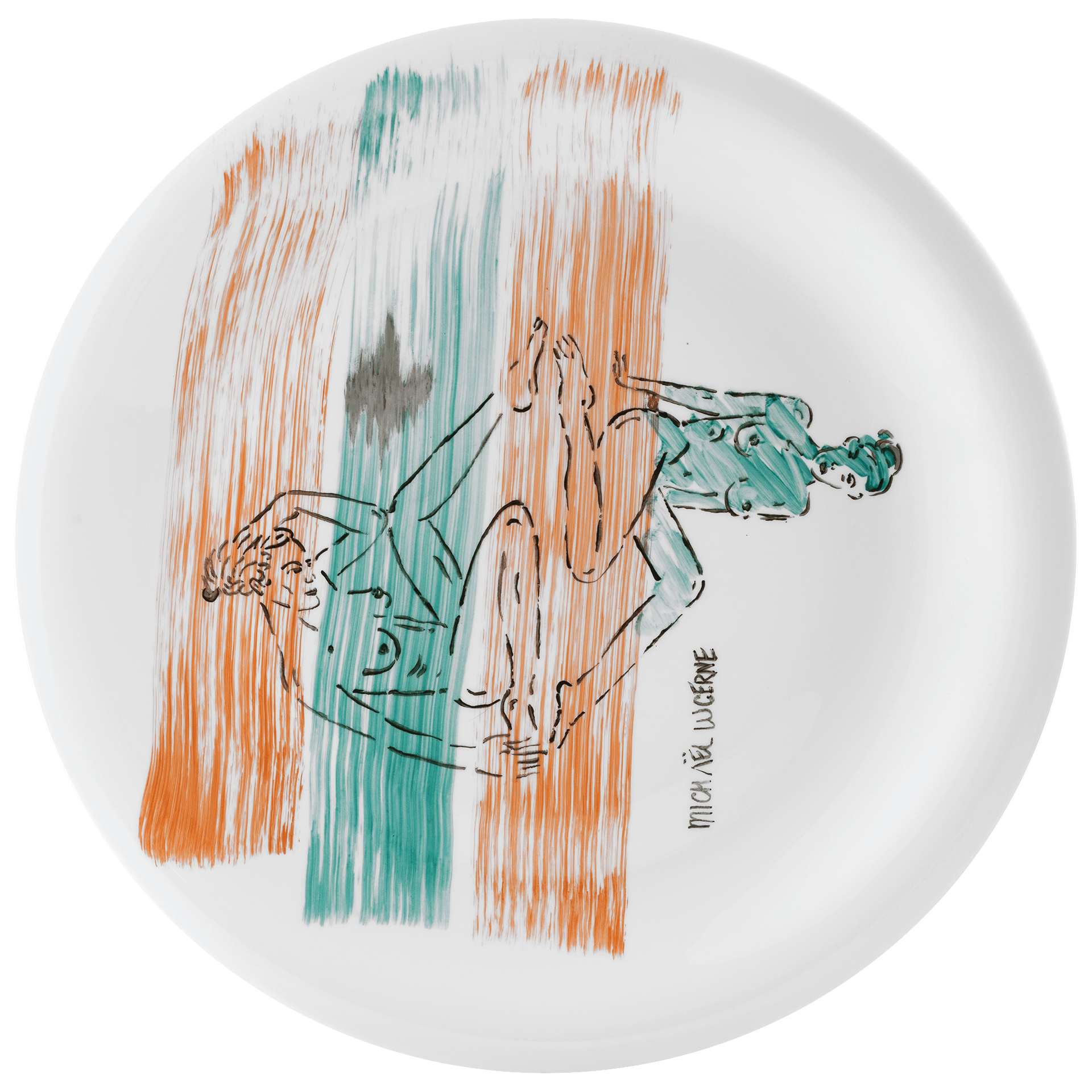 Wandteller Nude H 46 cm | Meissen Unikate 63c052 - u5398 - Meissen Weimar